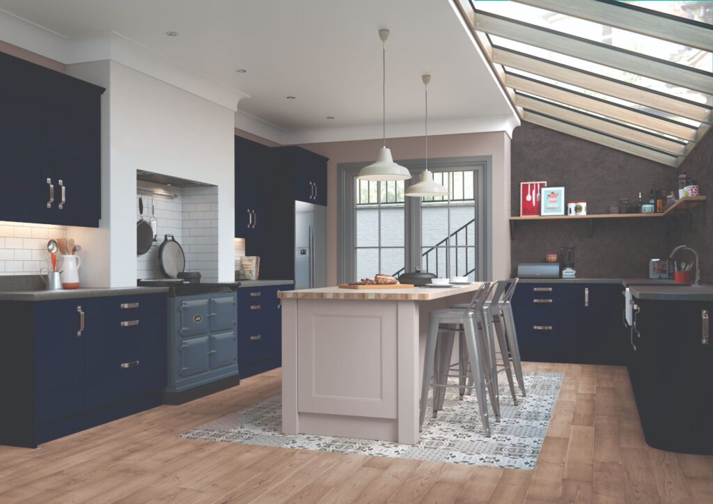 Kitchen Mason S1 Indigo Light Grey