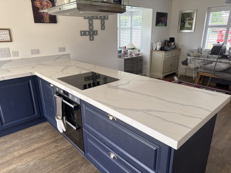 Classic Navy Kitchen Refresh in Hertfordshire